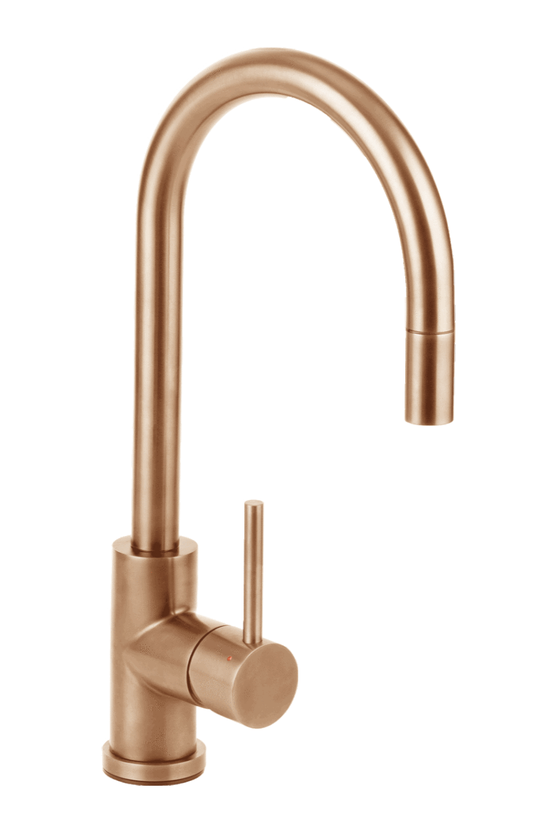 Elysian Commercial Pull Out Kitchen Mixer Brushed Copper Nz Abi