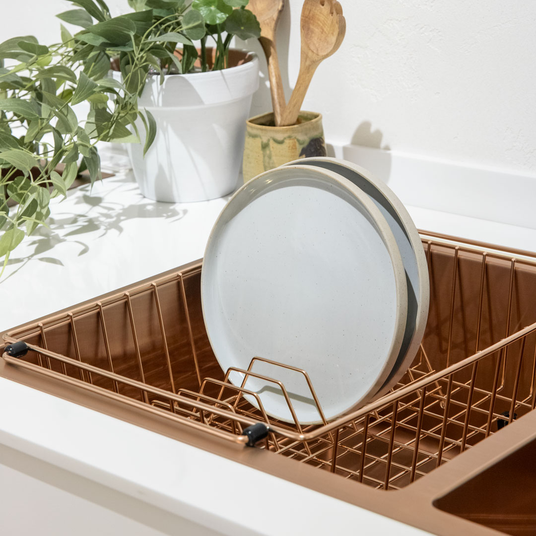 Benchtop Dish Rack - Essential Series - Brushed Copper