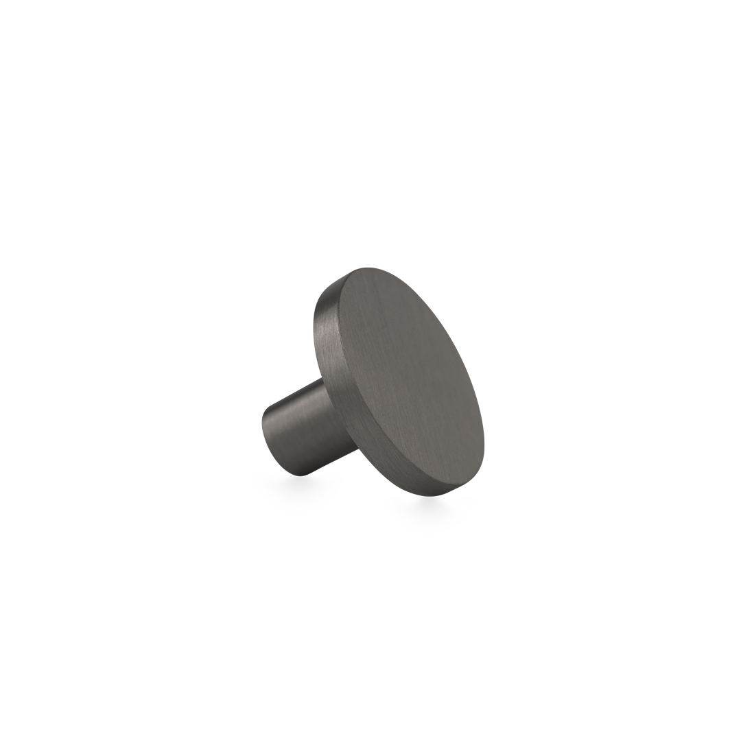 Elsa Cabinetry Knob - Brushed Gunmetal | (NZ) ABI Bathrooms & Interiors