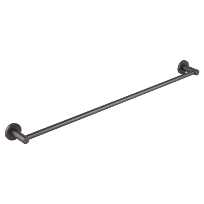 Cali Single towel Rail 800mm - Brushed Gunmetal | (NZ) ABI Bathrooms ...