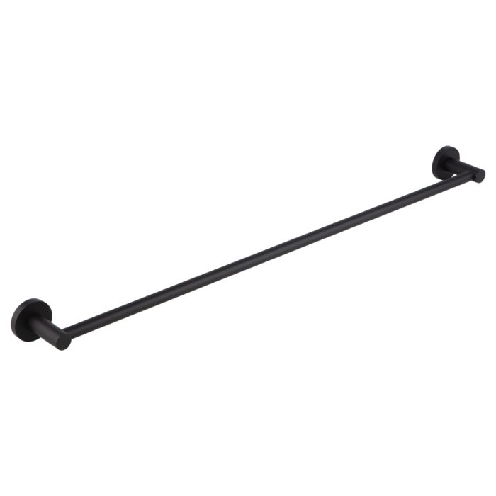 Cali Single towel Rail 800mm - Matte Black | (NZ) ABI Bathrooms & Interiors