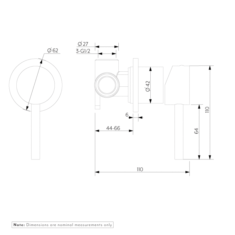 Elysian Minimal Mixer & Spout Set - Chrome | (NZ) ABI Bathrooms & Interiors